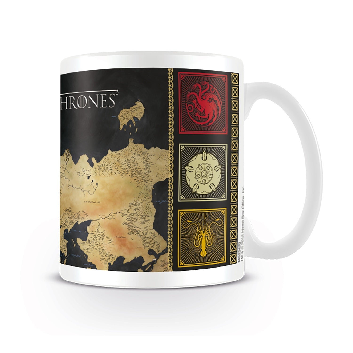 Tazón Game of Thrones - Mapa de Westeros (Poniente)