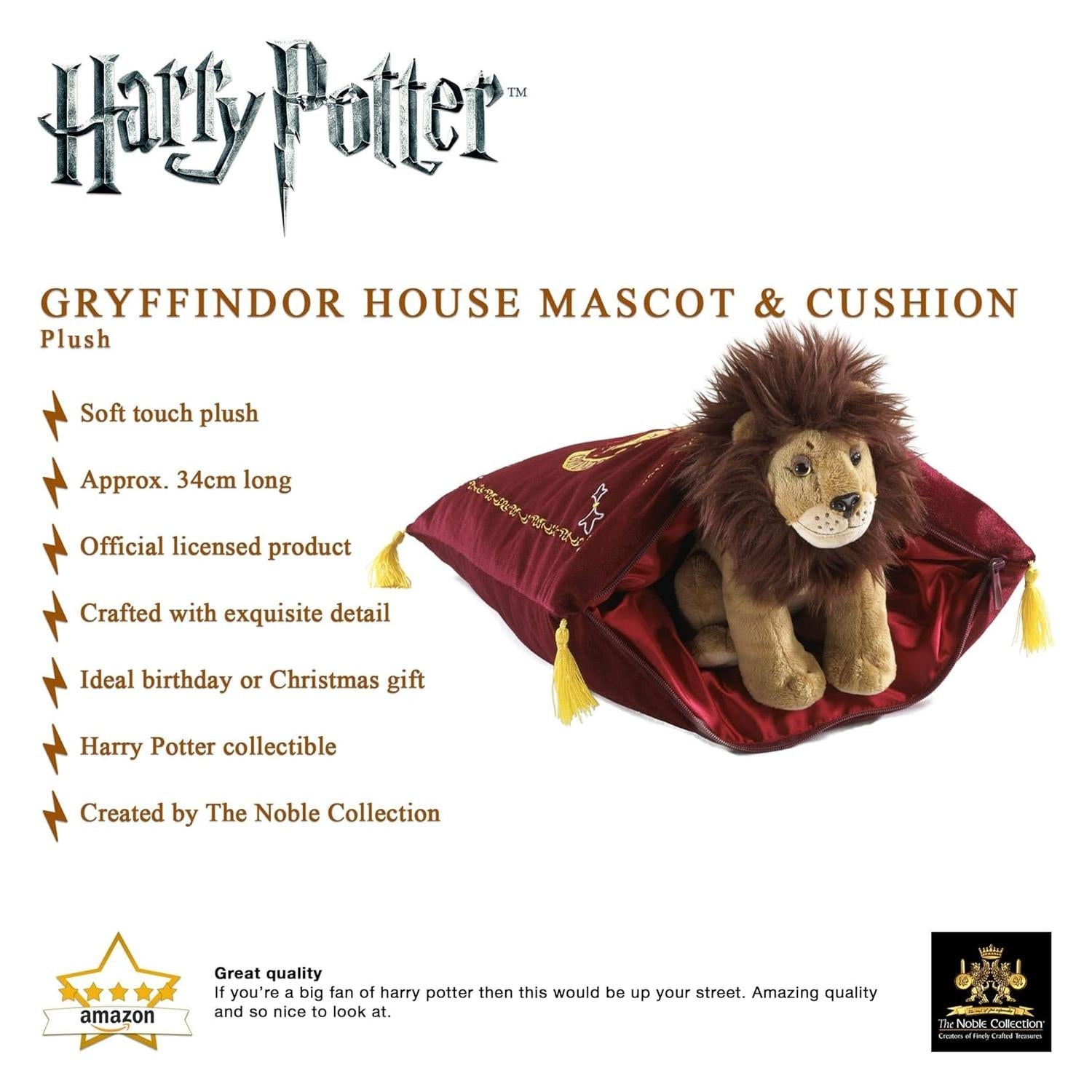 Almohada y Peluche Mascota Gryffindor – Harry Potter