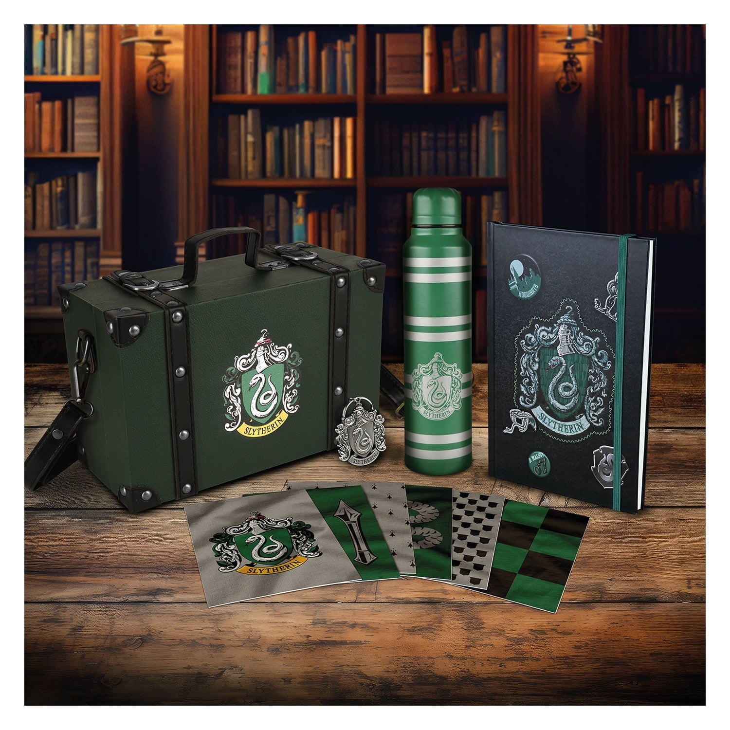 Set de Regalo Premium Harry Potter - Slytherin