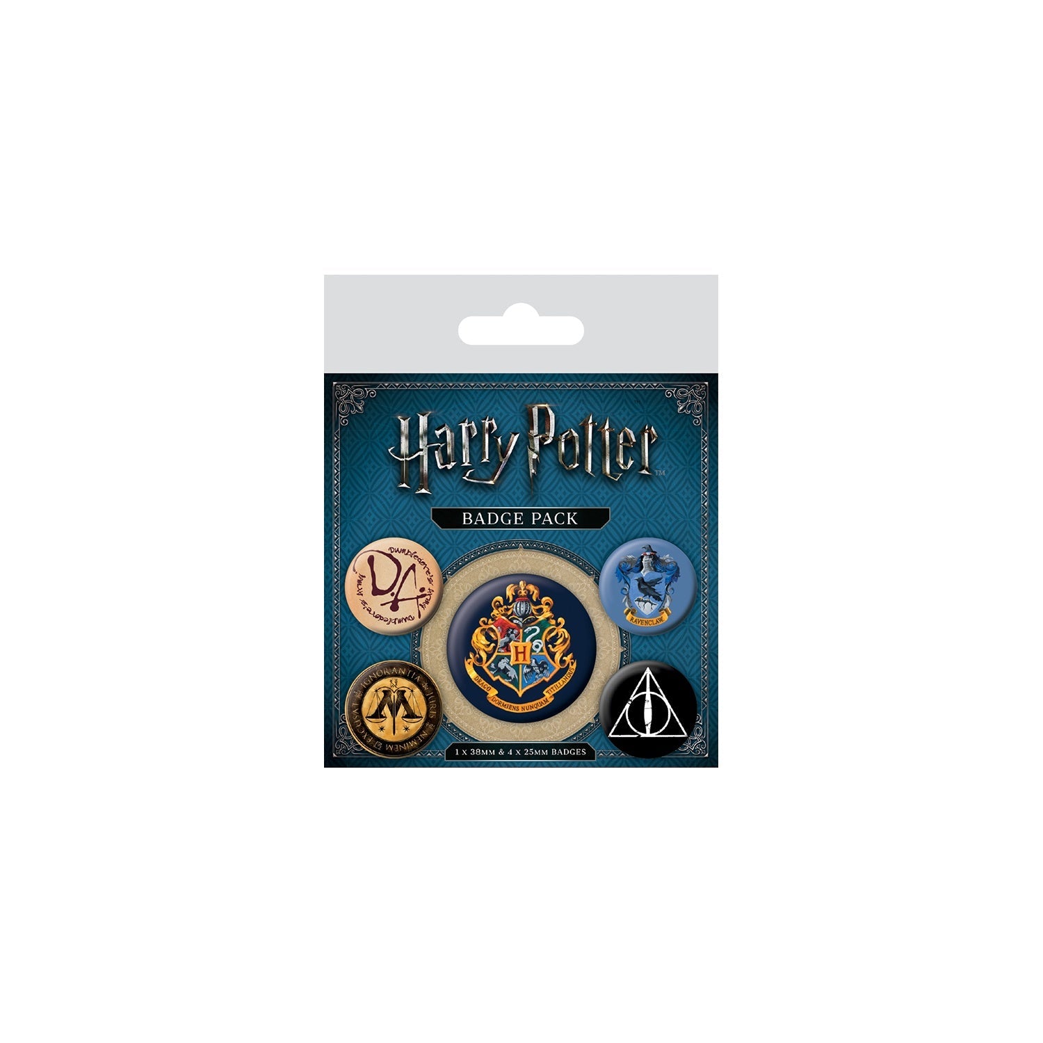 Set de Chapitas Harry Potter - Escudo Hogwarts (Pins)