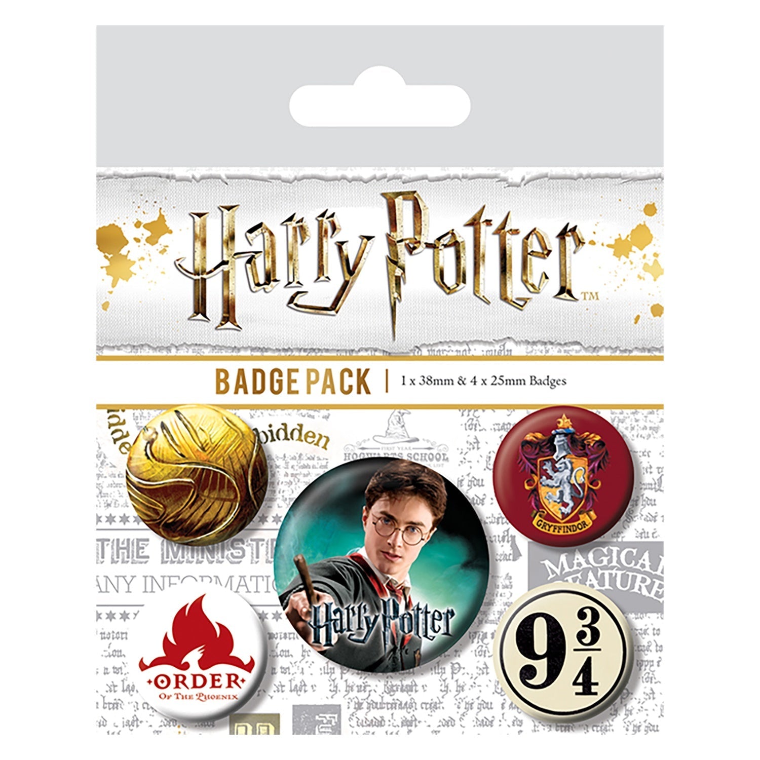 Set de Chapitas Harry Potter - Gryffindor (Pins)
