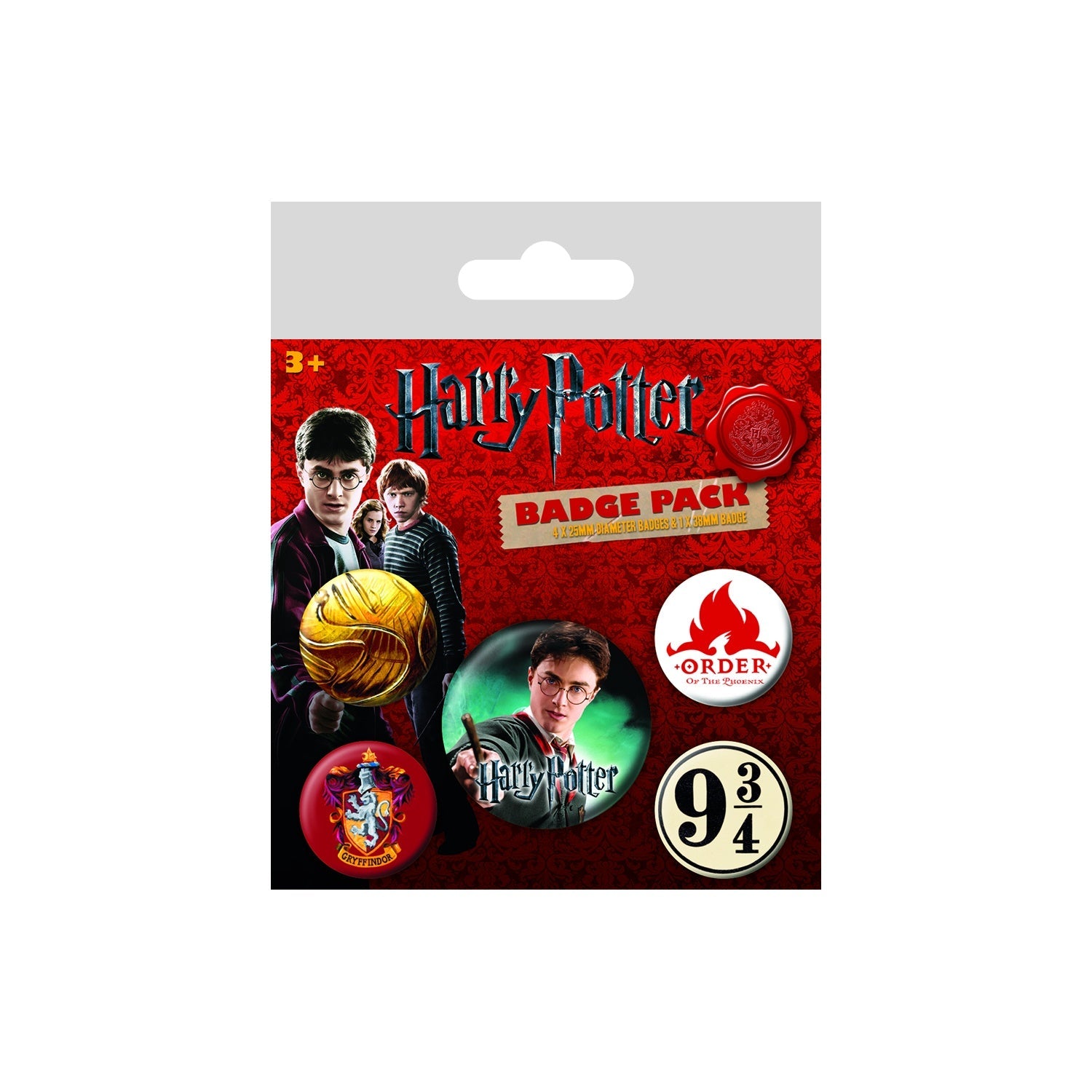 Set de Chapitas Harry Potter - Gryffindor (Pins)