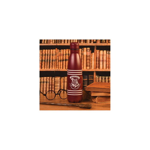 Botella Metálica Harry Potter - Escudo Clásico y Rayas