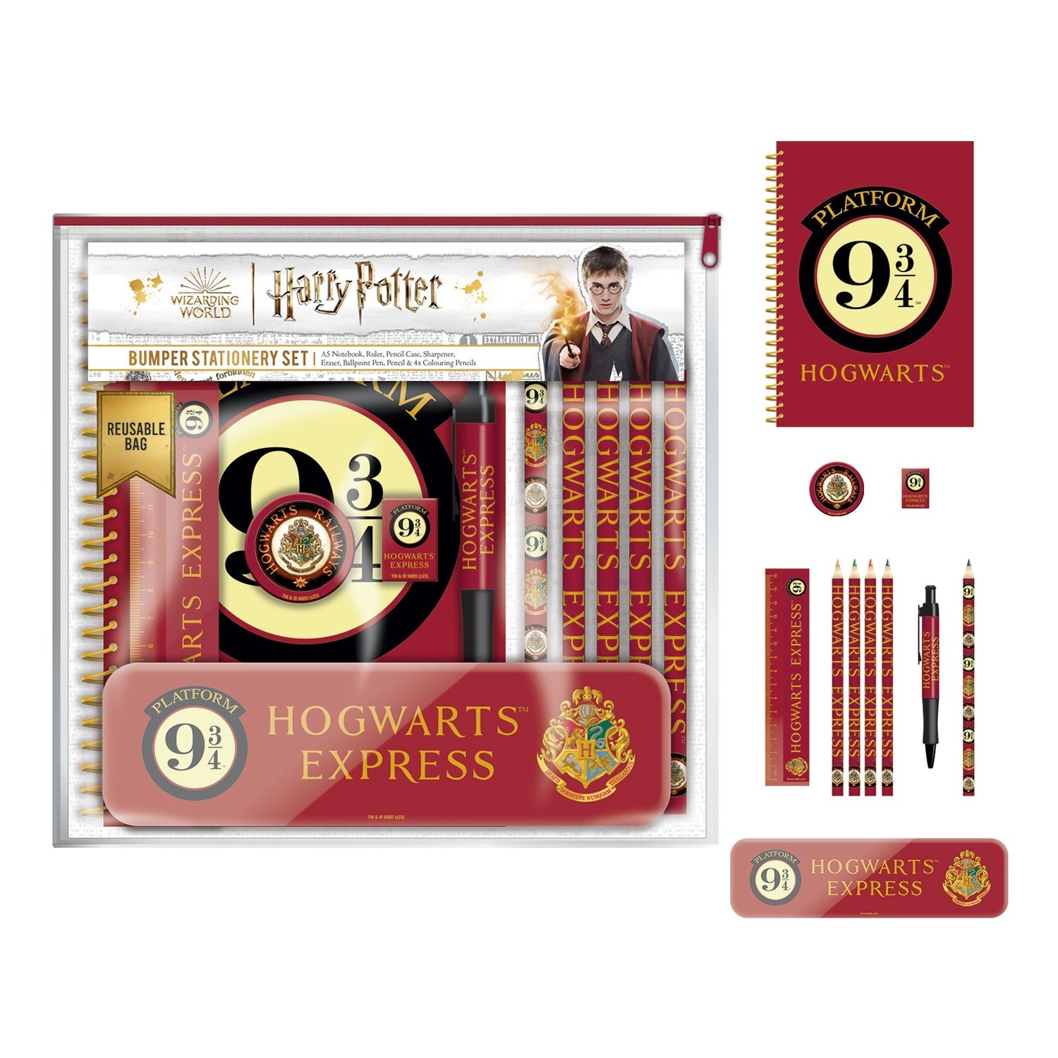 Kit Escolar Gigante Harry Potter - Plataforma 9 3/4