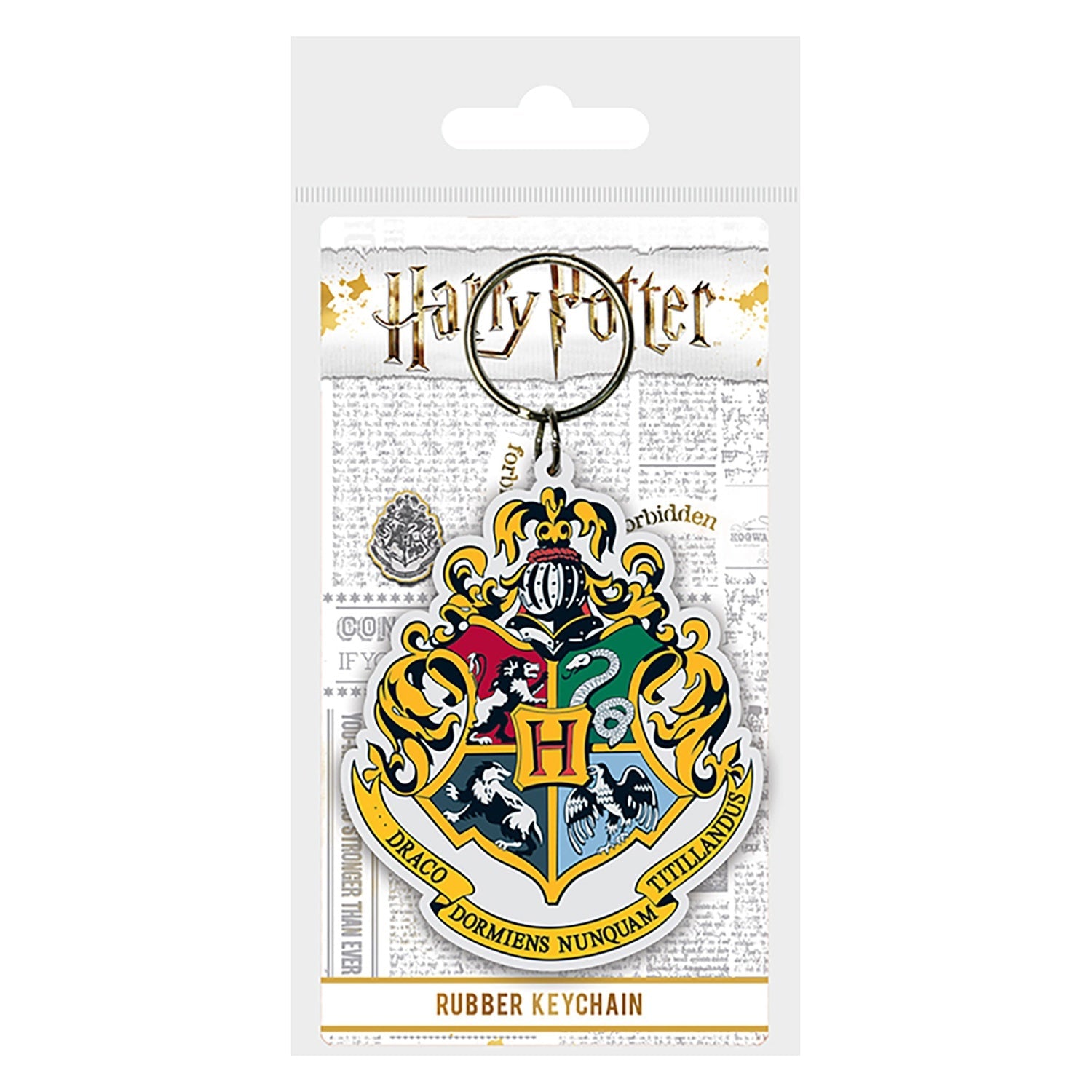 Llavero de Goma Harry Potter - Escudo Hogwarts 