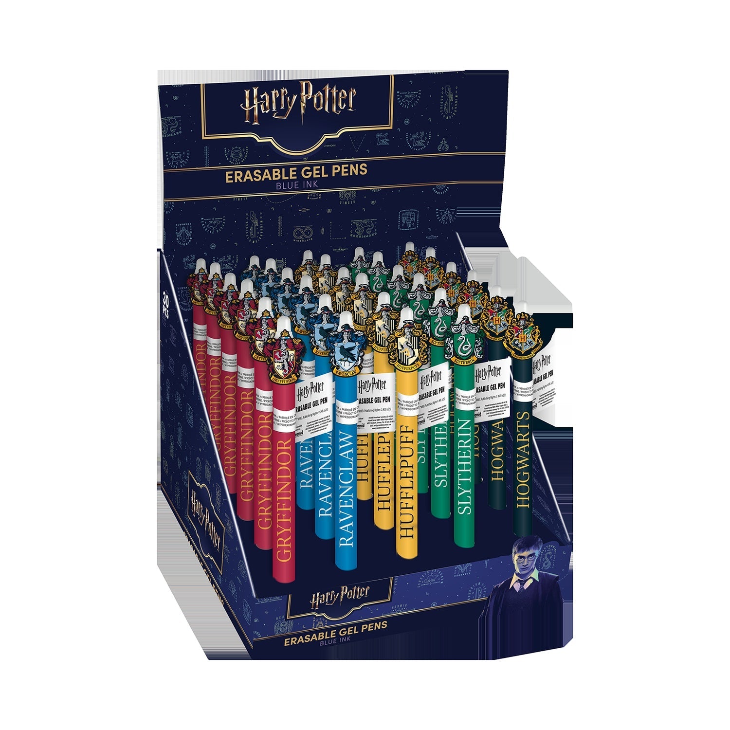 Set de Lápices Gel Harry Potter - Tinta Borrable (Casas)