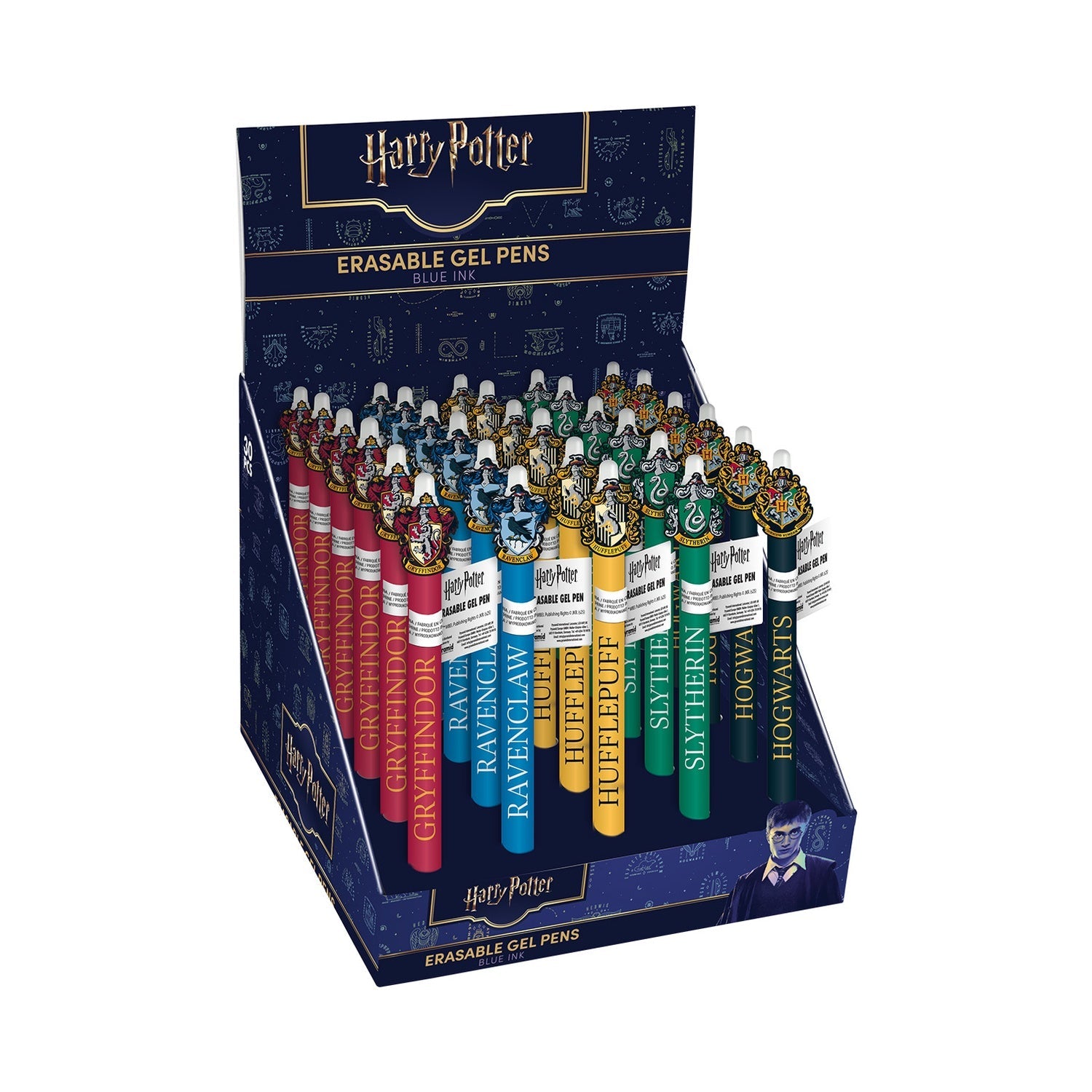 Set de Lápices Gel Harry Potter - Tinta Borrable (Casas)