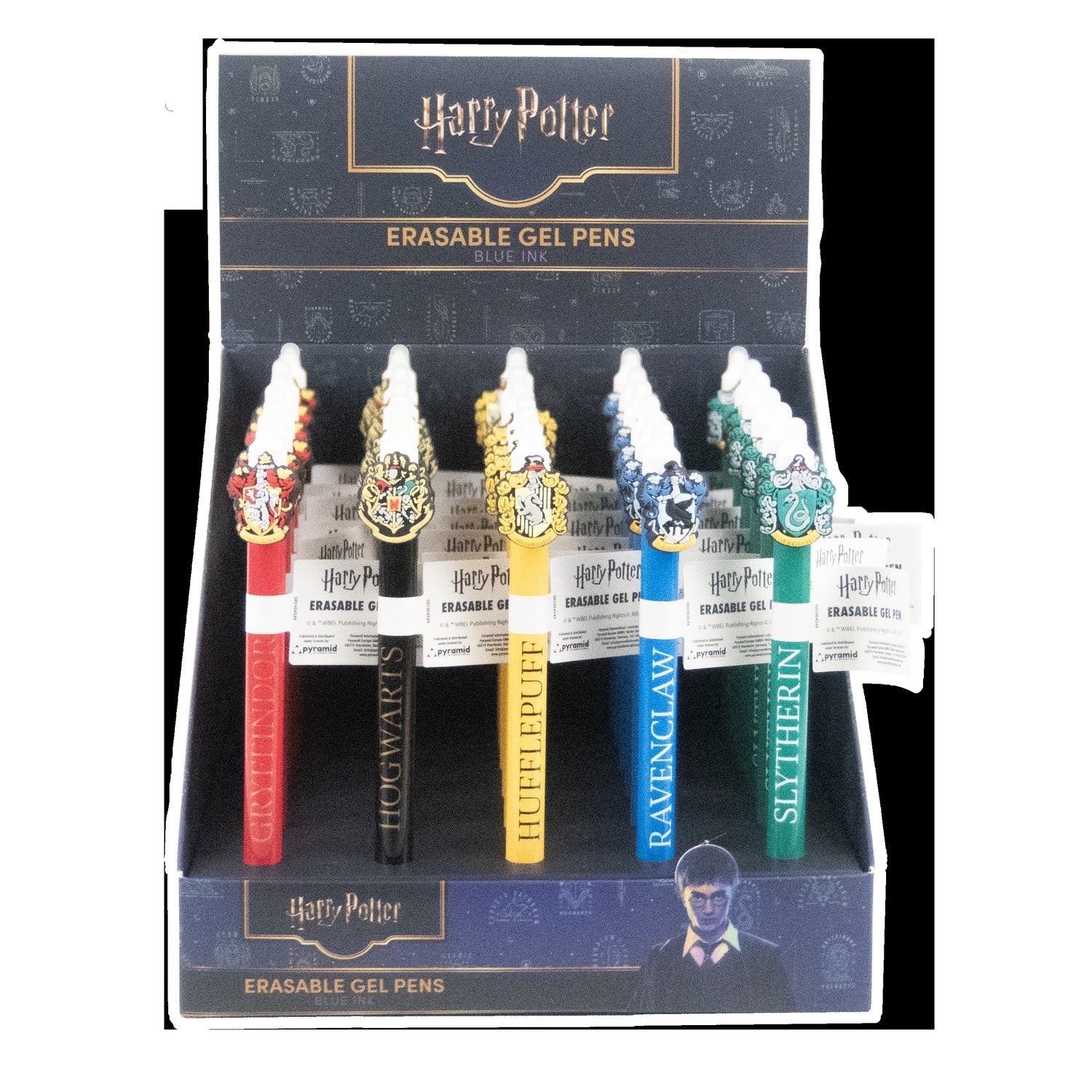 Set de Lápices Gel Harry Potter - Tinta Borrable (Casas)