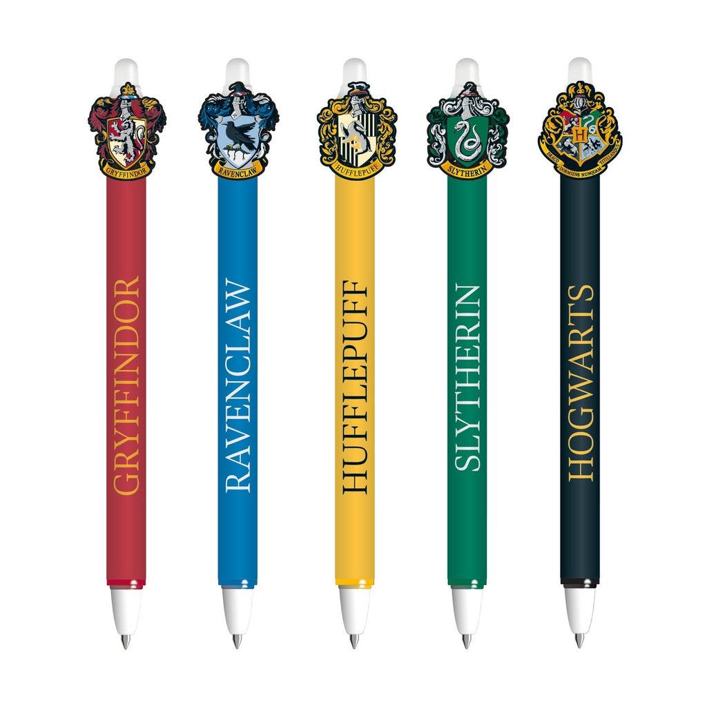 Set de Lápices Gel Harry Potter - Tinta Borrable (Casas)