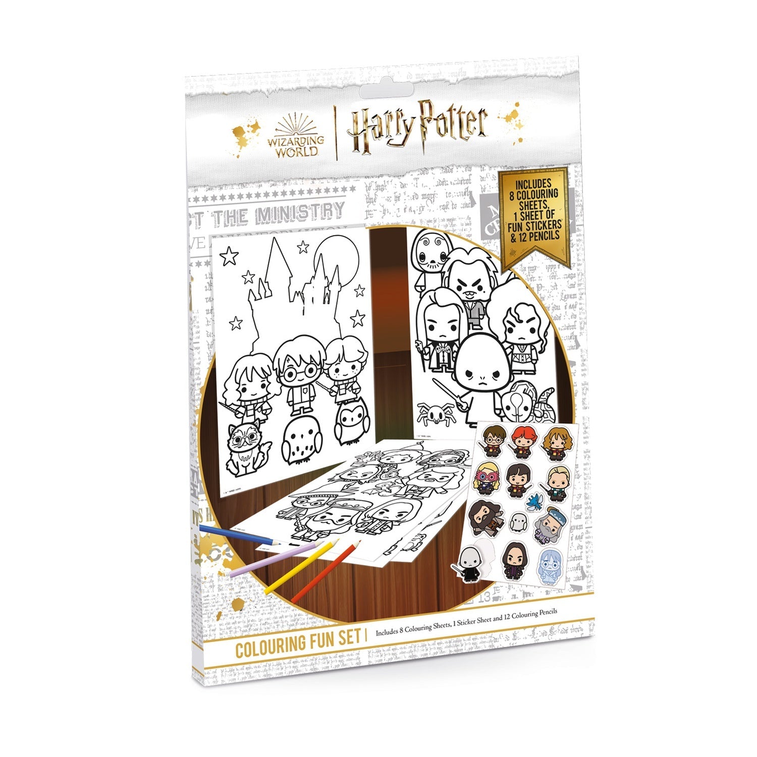 Set para Colorear Harry Potter - Personajes Chibi