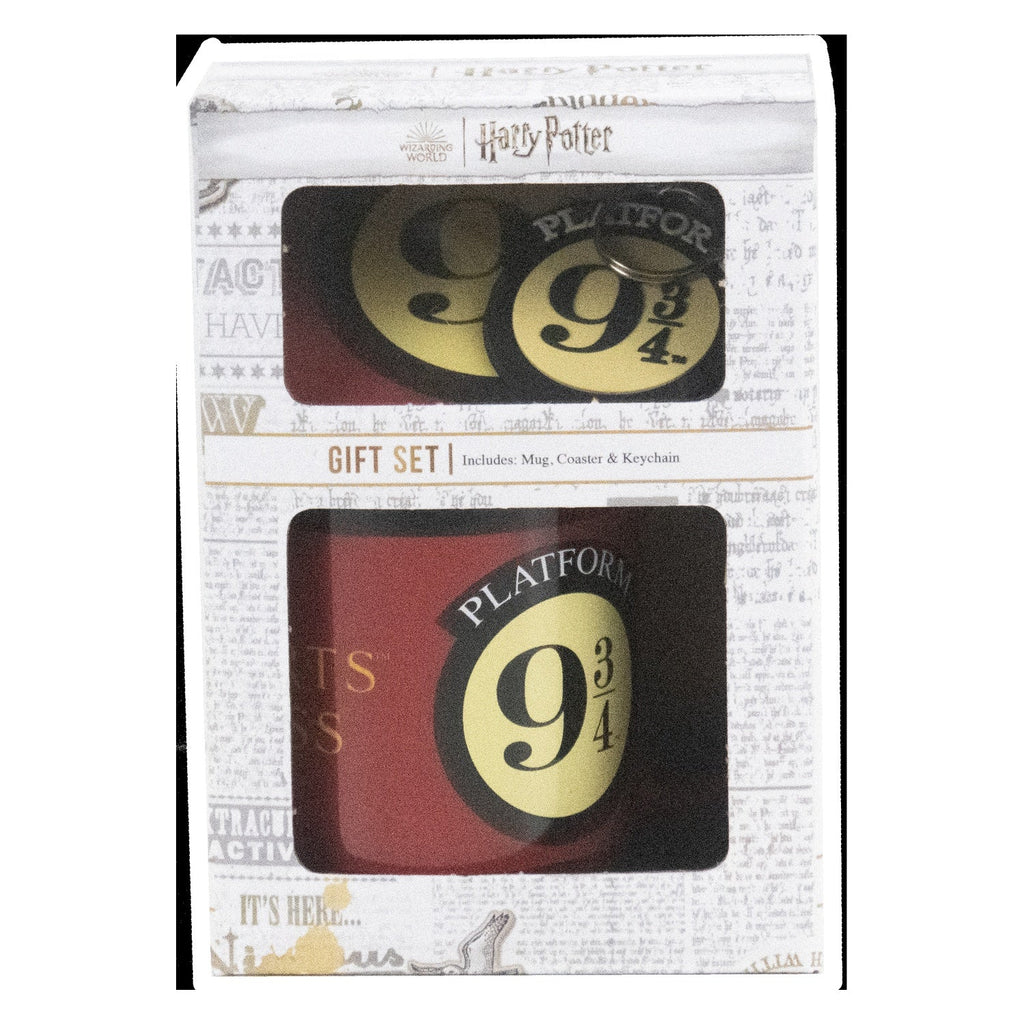 Set de Regalo Harry Potter - Plataforma 9 3/4 (Tazón y Posavasos)