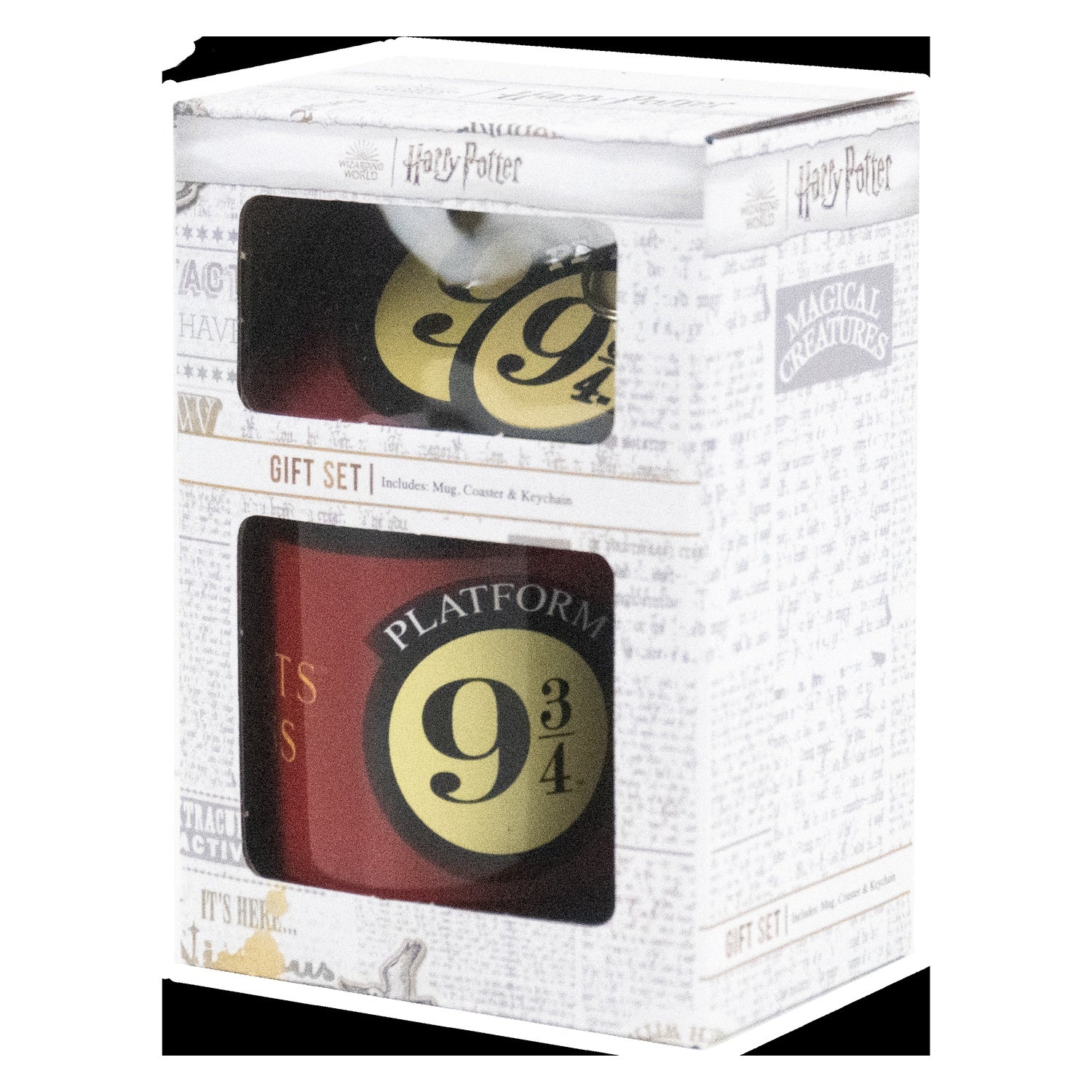 Set de Regalo Harry Potter - Plataforma 9 3/4 (Tazón y Posavasos)