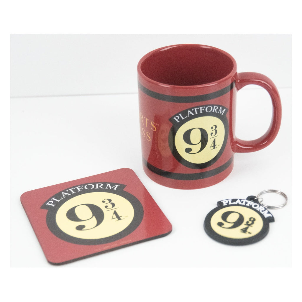 Set de Regalo Harry Potter - Plataforma 9 3/4 (Tazón y Posavasos)