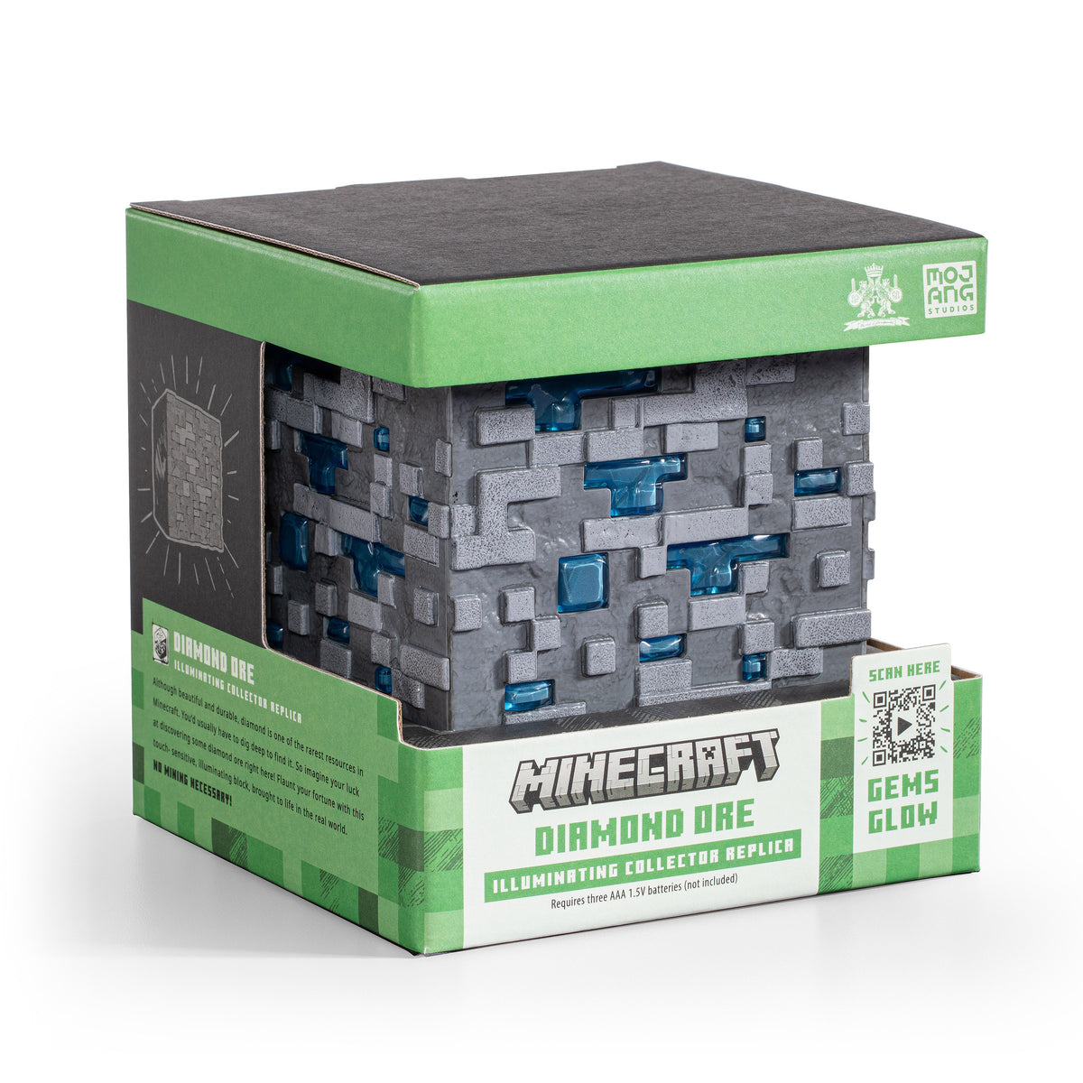 Lámpara de Bloque de Diamante Minecraft (con luz)