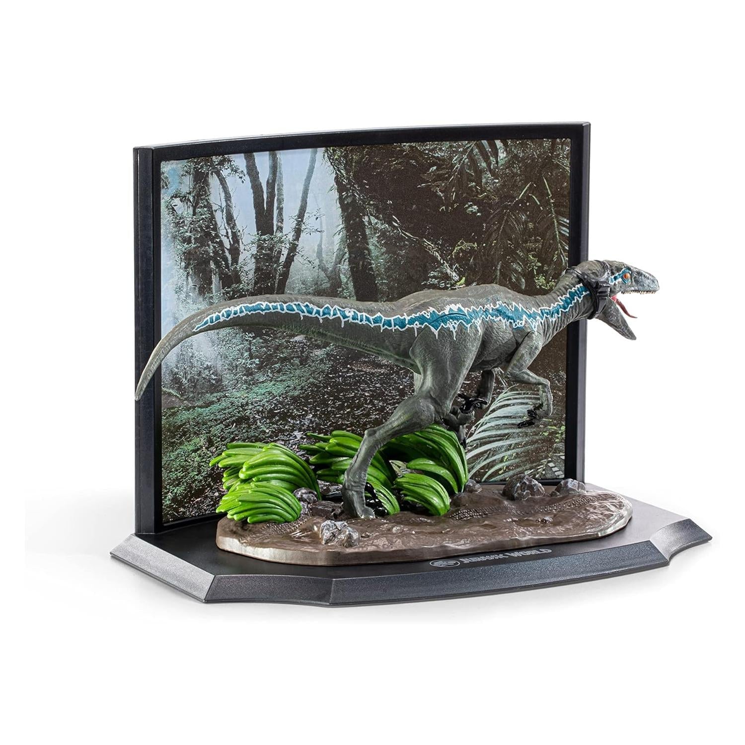 Diorama Coleccionable Jurassic Park - Raptor azul