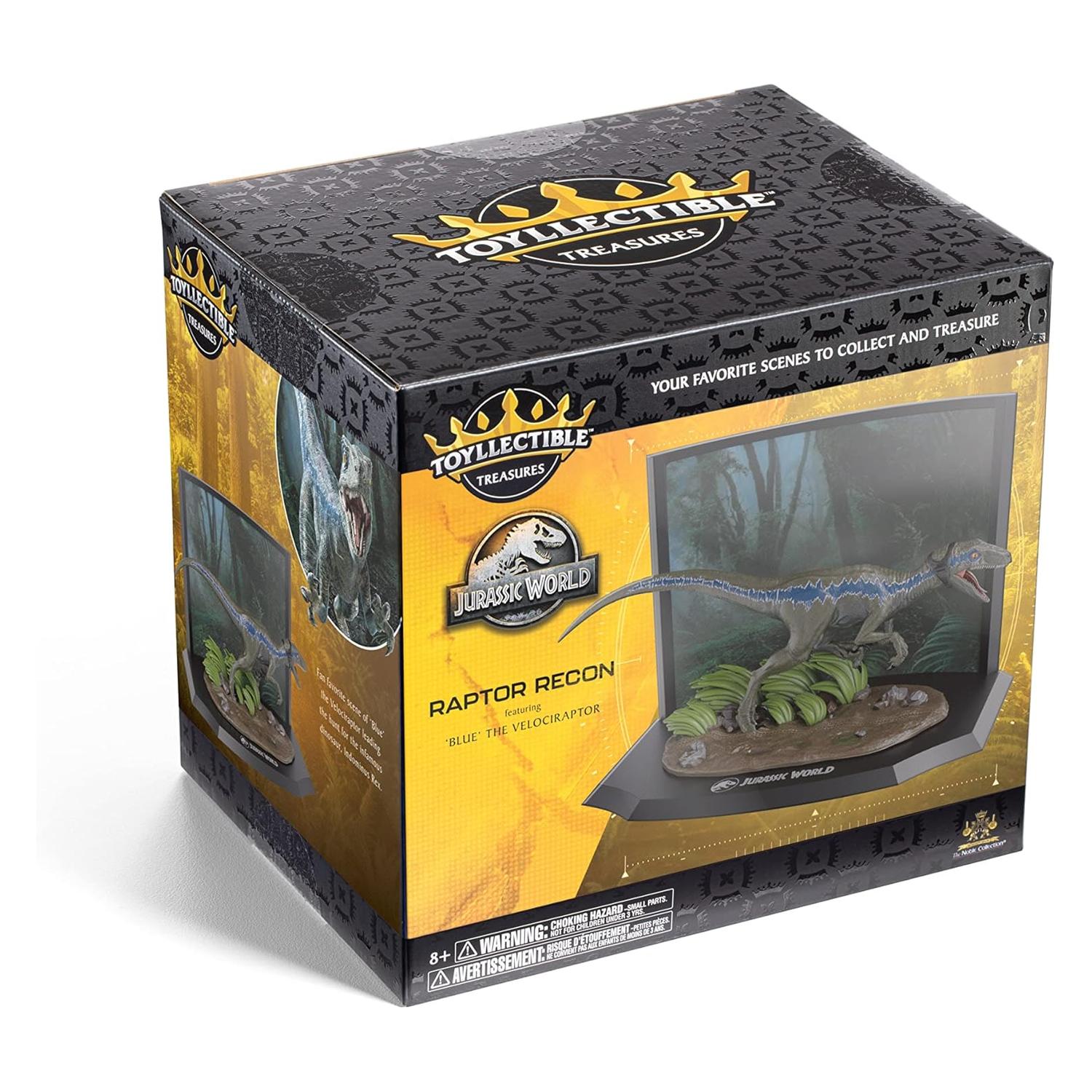 Diorama Coleccionable Jurassic Park - Raptor azul