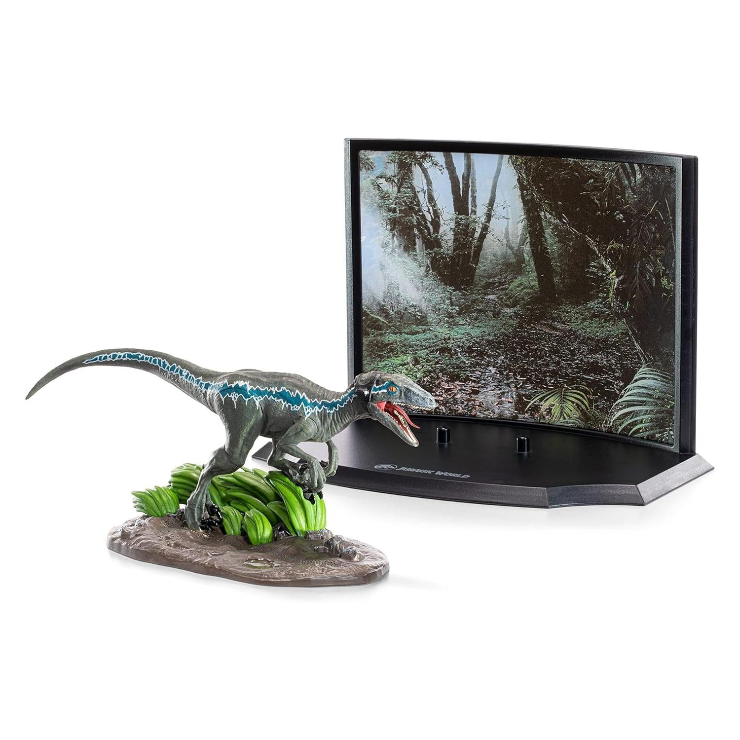 Diorama Coleccionable Jurassic Park - Raptor azul