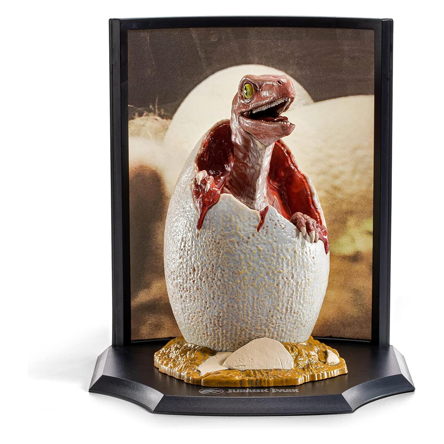 Diorama Coleccionable Jurassic Park – Huevo de Velociraptor