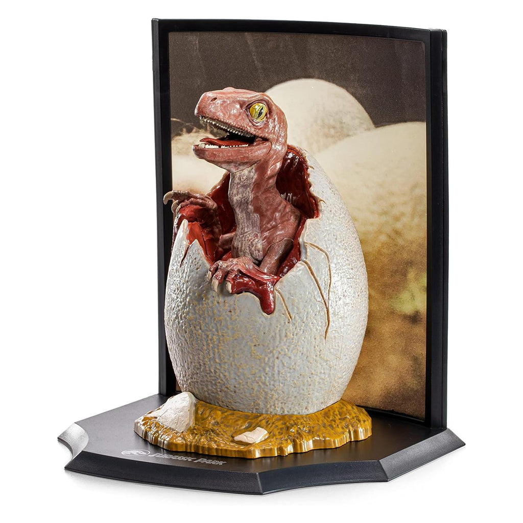 Diorama Coleccionable Jurassic Park – Huevo de Velociraptor