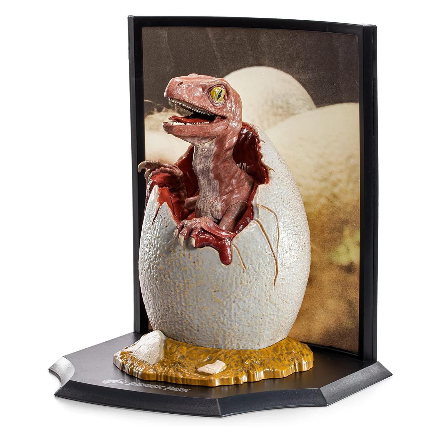 Diorama Coleccionable Jurassic Park – Huevo de Velociraptor