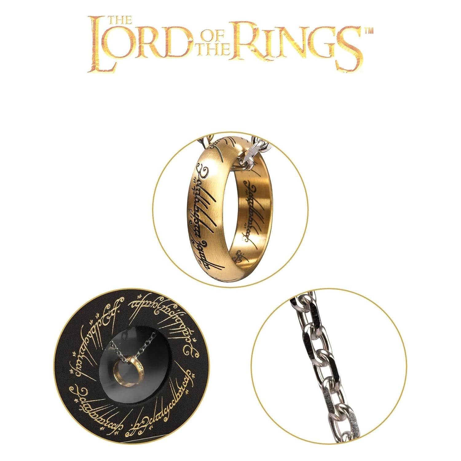 Anillo Único de Acero Inoxidable – El Señor de los Anillos