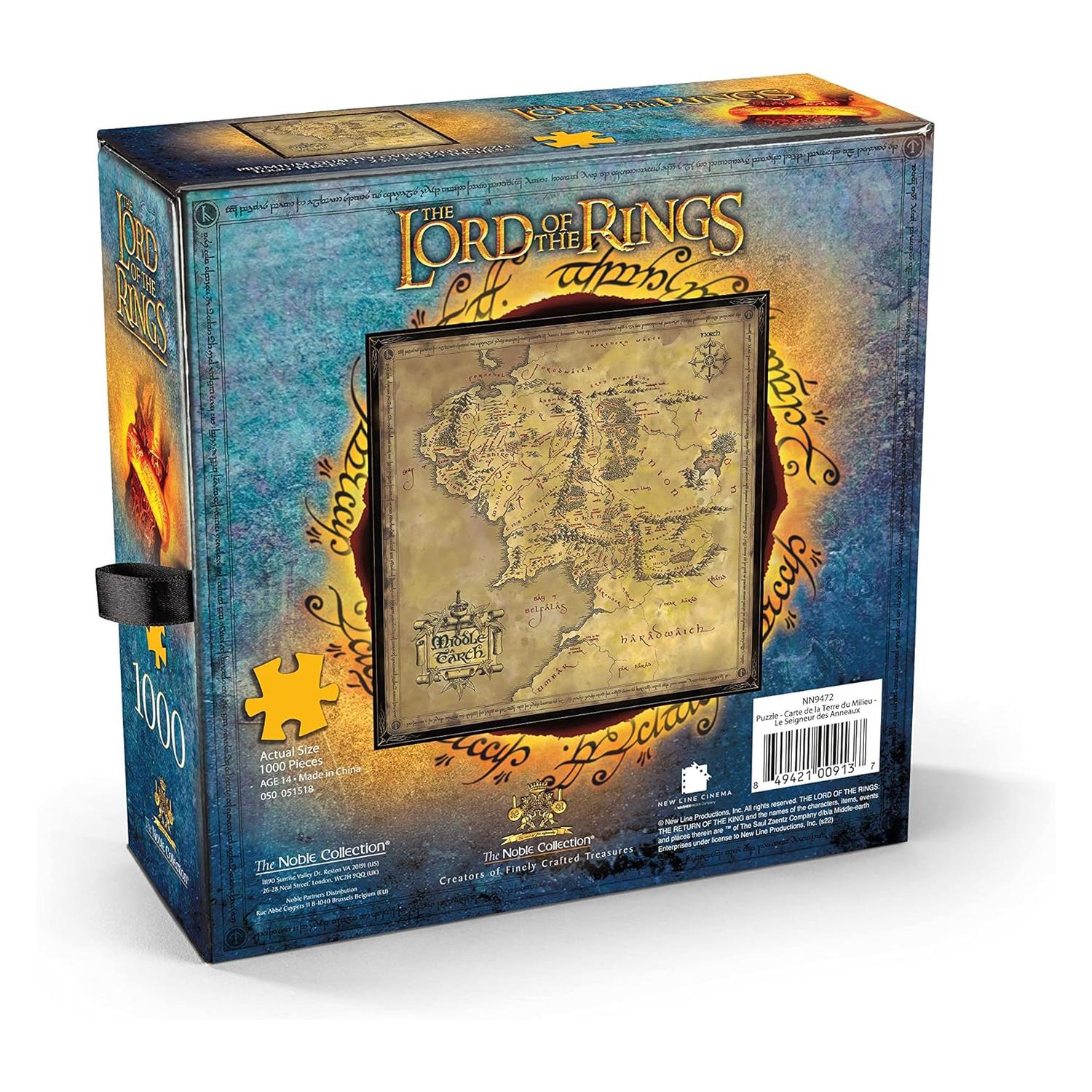Puzzle Mapa de la Tierra Media – El Señor de los Anillos