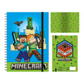Cuaderno Minecraft A5 - Steve, Alex y Creeper
