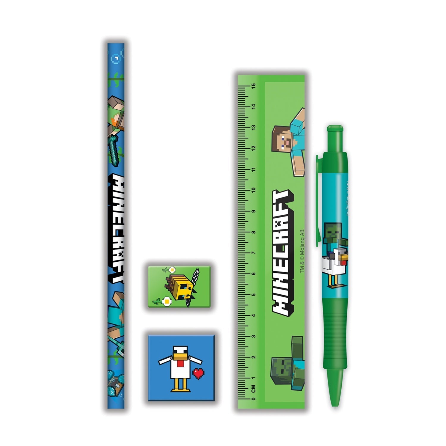 Set de Útiles Minecraft - Personajes